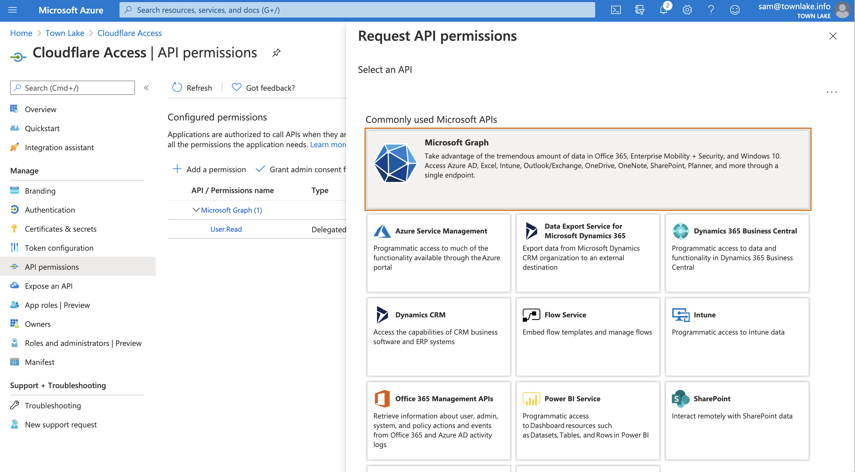 Azure AD API Permissions