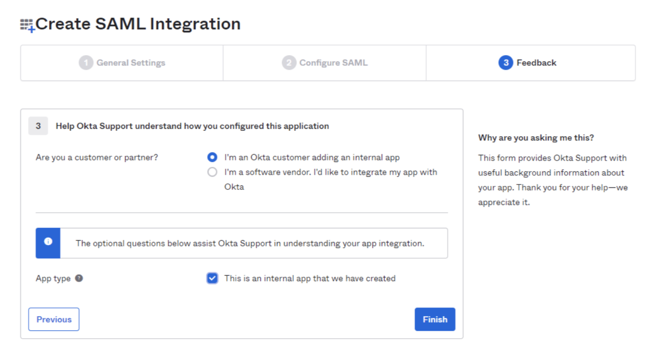 Okta Applications page